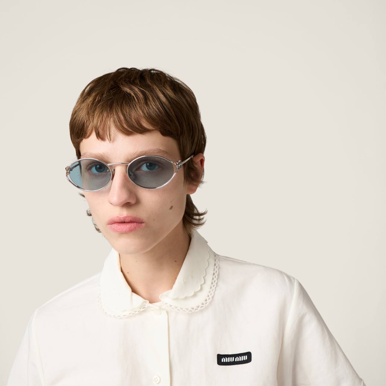 Lunettes de Soleil Ovales Vintage