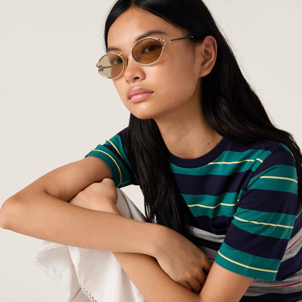 Lunettes de Soleil Ovales Vintage