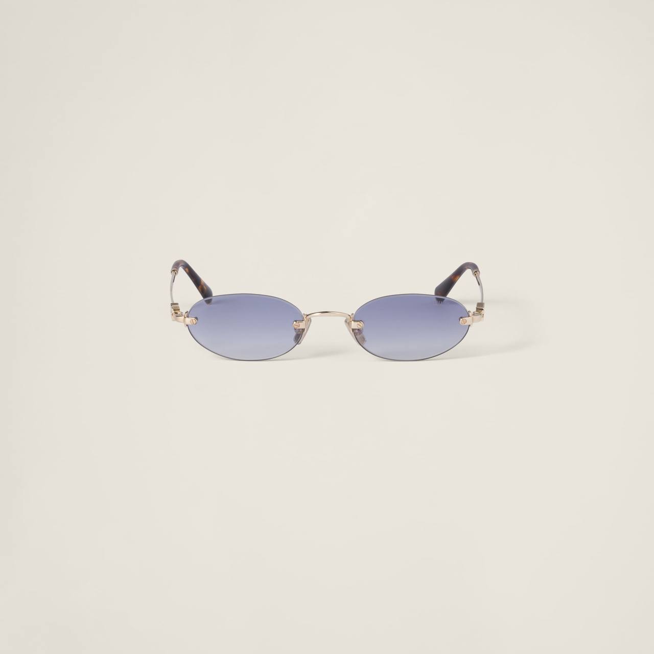 Lunettes de Soleil Ovales Sans Cerclage