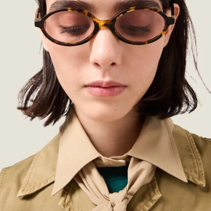 Lunettes de Soleil Ovales Vintage