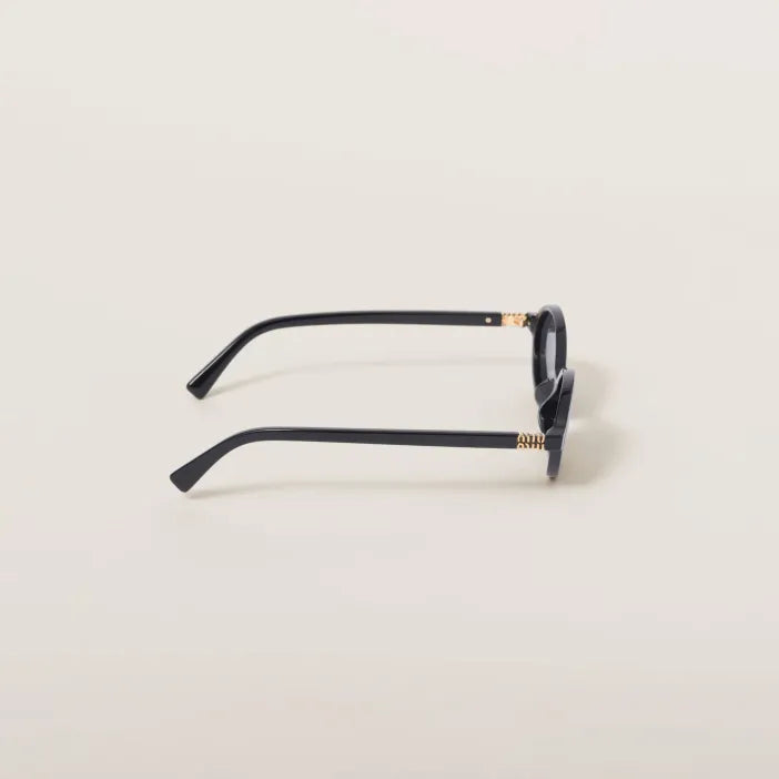 Lunettes de Soleil Ovales Noires